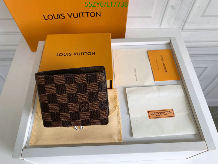 LV Bags-(4A)-Wallet-,Code: LT7738,$: 55USD