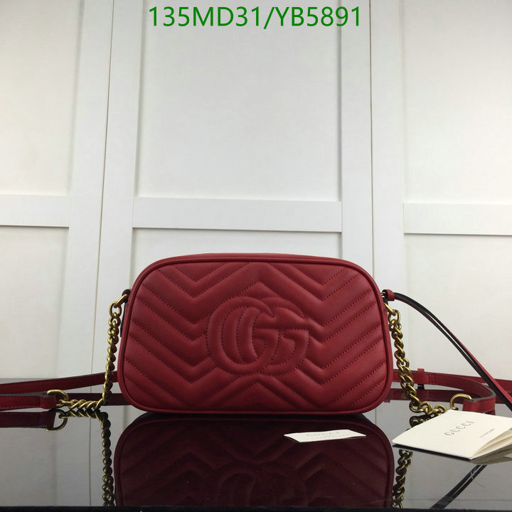 Gucci Bag-(Mirror)-Marmont,Code: YB5891,$: 135USD