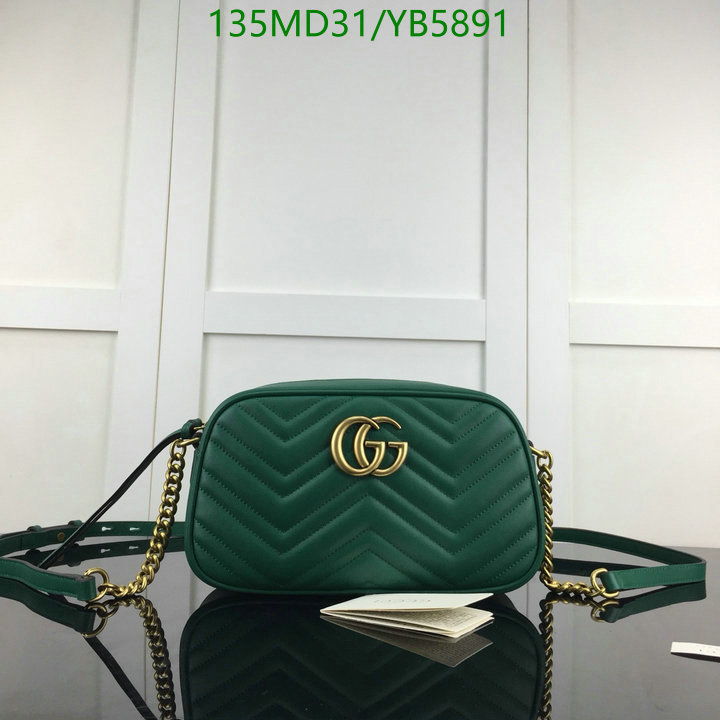 Gucci Bag-(Mirror)-Marmont,Code: YB5891,$: 135USD