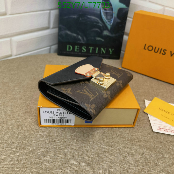 LV Bags-(4A)-Wallet-,Code: LT7733,$: 55USD