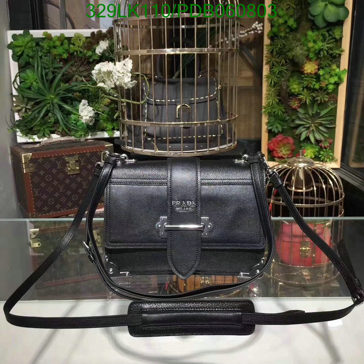 Prada Bag-(Mirror)-Diagonal-,Code: PDB060803,$: 329USD