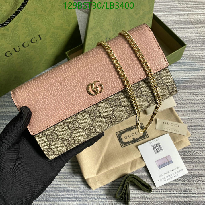 Gucci Bag-(Mirror)-Diagonal-,Code: LB3400,$: 129USD