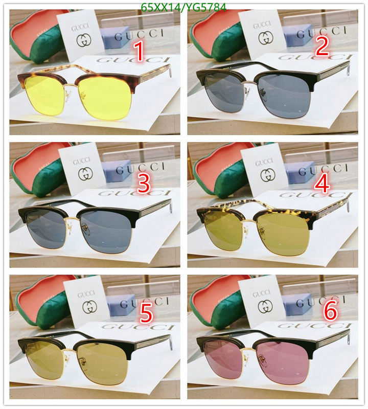 Glasses-Gucci, Code: YG5784,$: 65USD