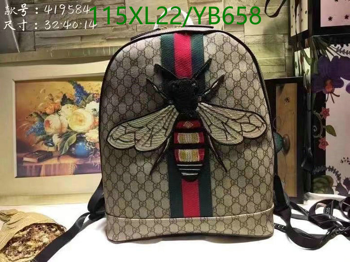 Gucci Bag-(4A)-Backpack-,Code: YB658,$: 115USD