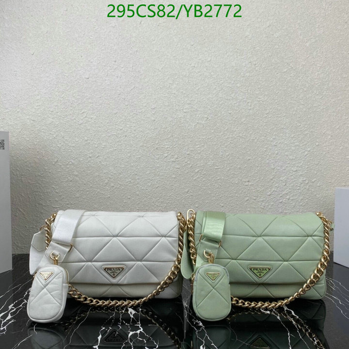 Prada Bag-(Mirror)-Diagonal-,Code: YB2772,$: 295USD