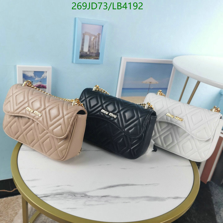 Miu Miu Bag-(Mirror)-Diagonal-,Code: LB4192,$: 269USD