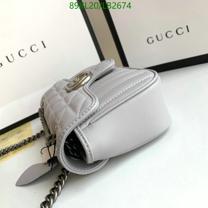 Gucci Bag-(4A)-Marmont,Code: LB2674,$: 89USD