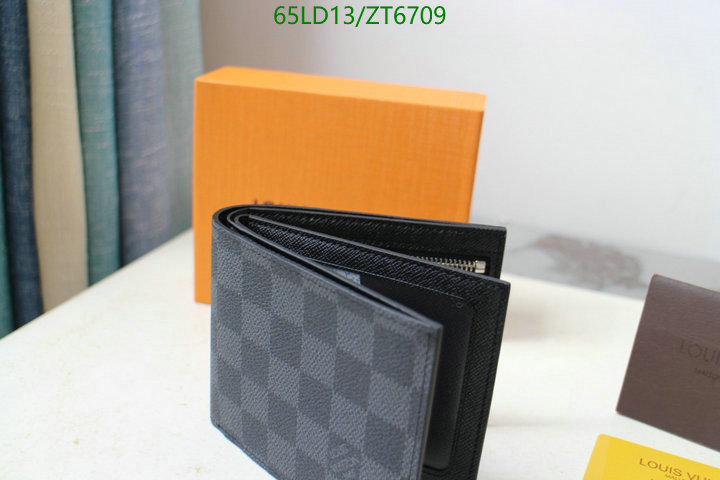 LV Bags-(Mirror)-Wallet-,Code: ZT6709,$: 65USD