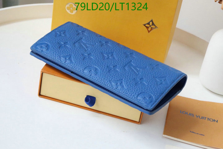 LV Bags-(Mirror)-Wallet-,Code: LT1324,$: 79USD