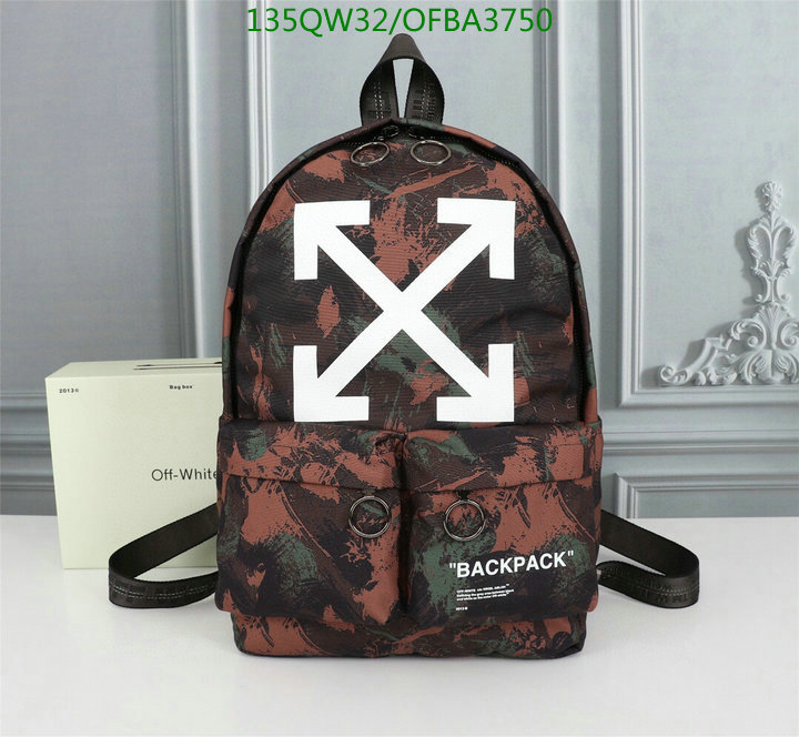 Off-White Bag-(Mirror)-Backpack-,Code: OFBA3750,$: 135USD