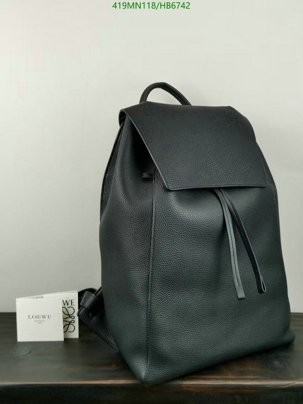 Loewe Bag-(Mirror)-Backpack-,Code: HB6742,$: 419USD