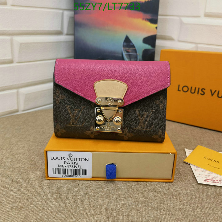 LV Bags-(4A)-Wallet-,Code: LT7733,$: 55USD