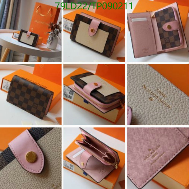 LV Bags-(Mirror)-Wallet-,Code: TP090211,$: 79USD