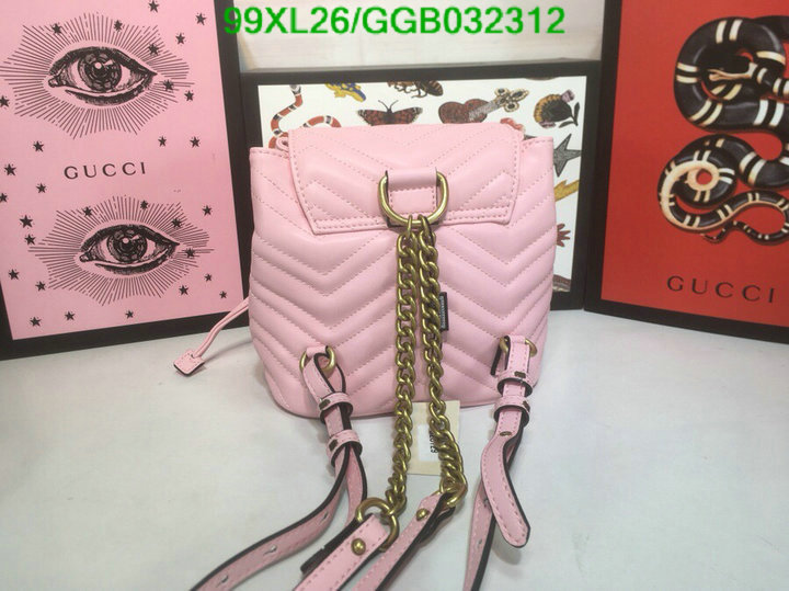 Gucci Bag-(4A)-Backpack-,Code: GGB032312,$: 99USD