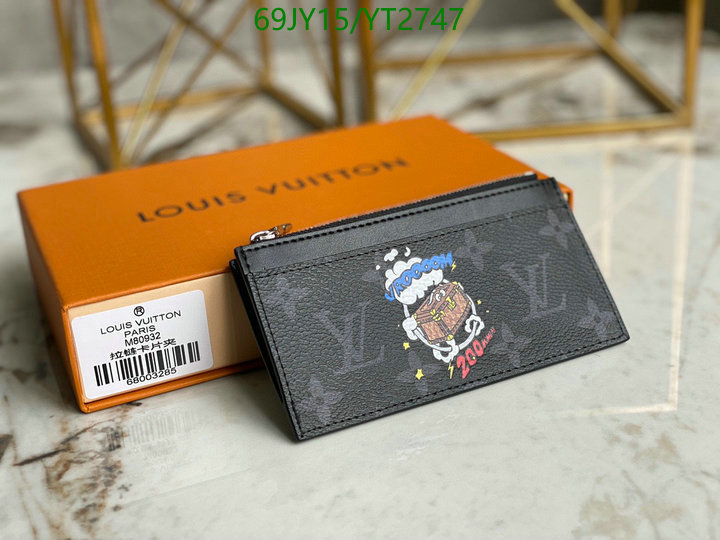 LV Bags-(Mirror)-Wallet-,Code: YT2747,$: 69USD