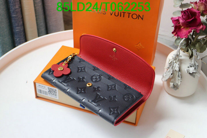 LV Bags-(Mirror)-Wallet-,Code: T062253,$: 85USD