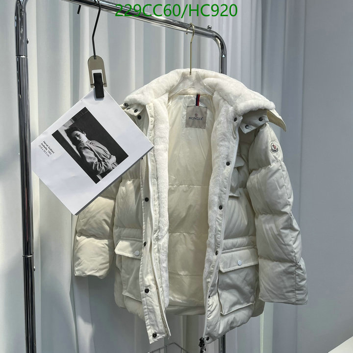 Down jacket Women-Moncler, Code: HC920,$: 229USD