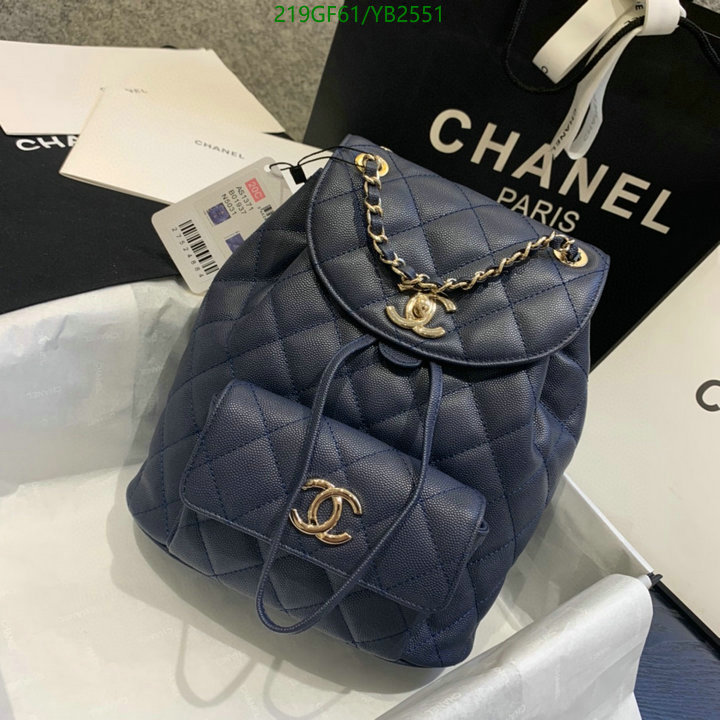 Chanel Bags -(Mirror)-Backpack-,Code: YB2551,$: 219USD