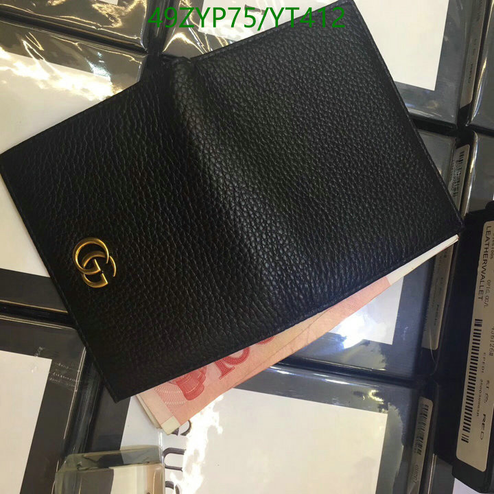 Gucci Bag-(4A)-Wallet-,Code: YT412,$: 49USD