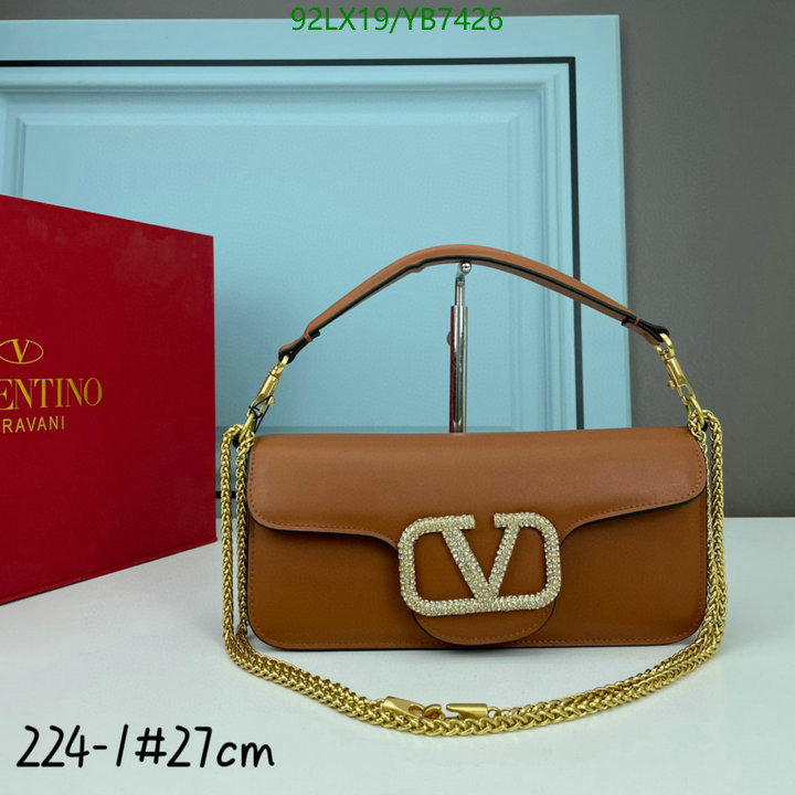 Valentino Bag-(4A)-LOC-V Logo ,Code: YB7426,$: 92USD