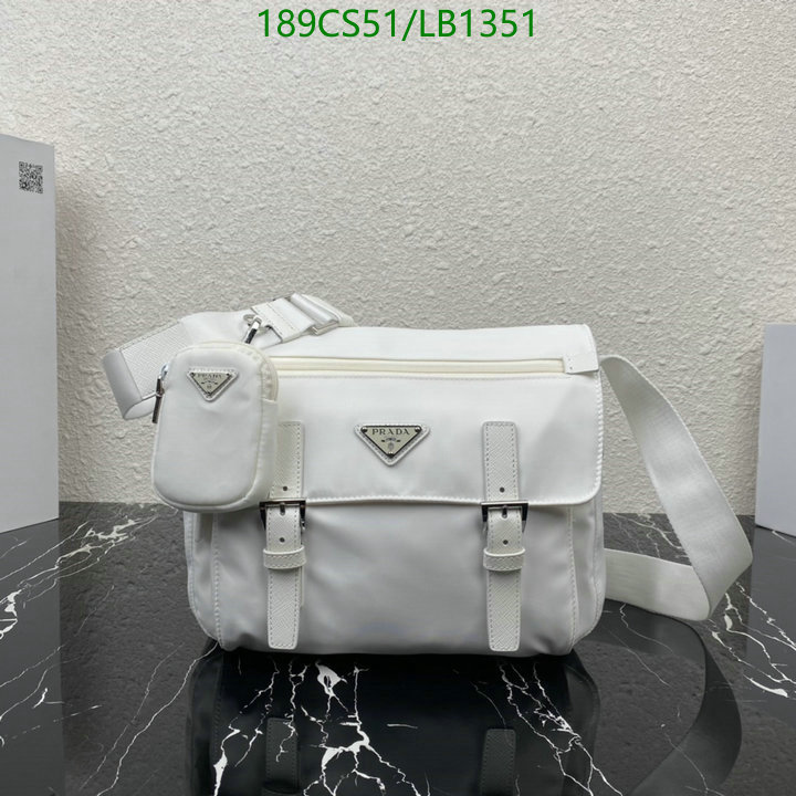 Prada Bag-(Mirror)-Diagonal-,Code: LB1351,$: 189USD