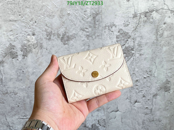 LV Bags-(Mirror)-Wallet-,Code: ZT2933,$: 79USD