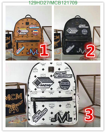 MCM Bag-(Mirror)-Backpack-,Code: MCB121709,$: 129USD