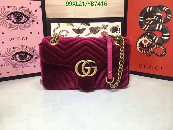 Gucci Bag-(4A)-Marmont,Code: YB7416,$: 99USD