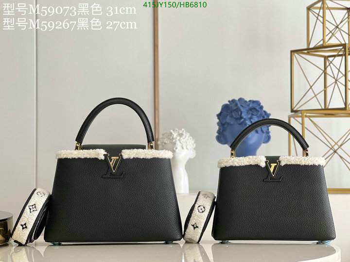 LV Bags-(Mirror)-Handbag-,Code: HB6810,