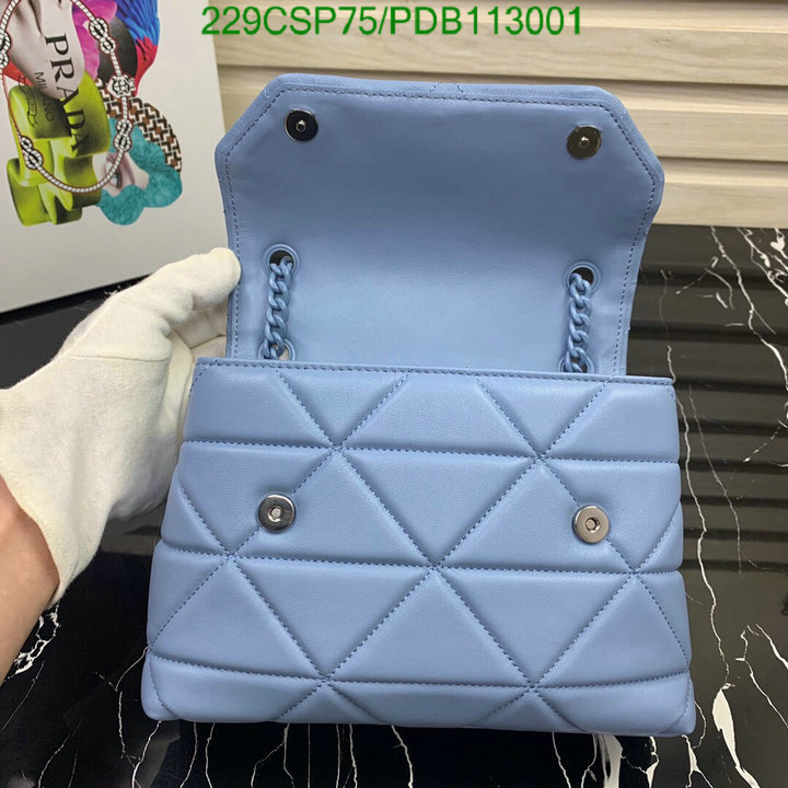 Prada Bag-(Mirror)-Diagonal-,Code: PDB113001,$: 229USD