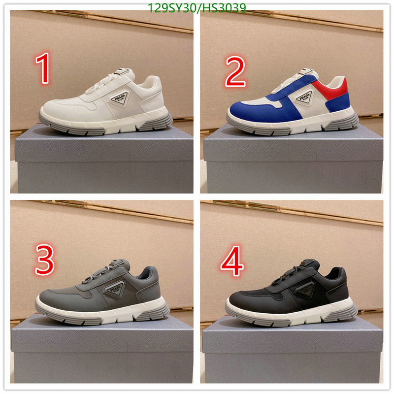 Men shoes-Prada, Code: HS3039,$: 129USD