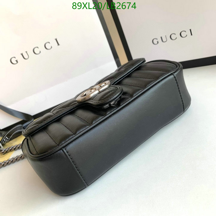 Gucci Bag-(4A)-Marmont,Code: LB2674,$: 89USD