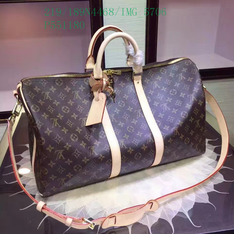 LV Bags-(Mirror)-Keepall BandouliRe 45-50-,Code：LB113027,$: 219USD