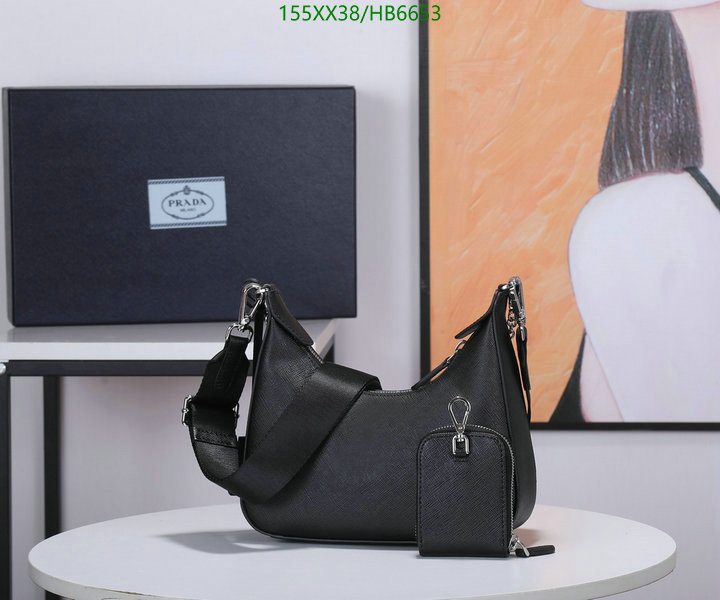 Prada Bag-(Mirror)-Re-Edition 2005,Code: HB6653,$: 155USD