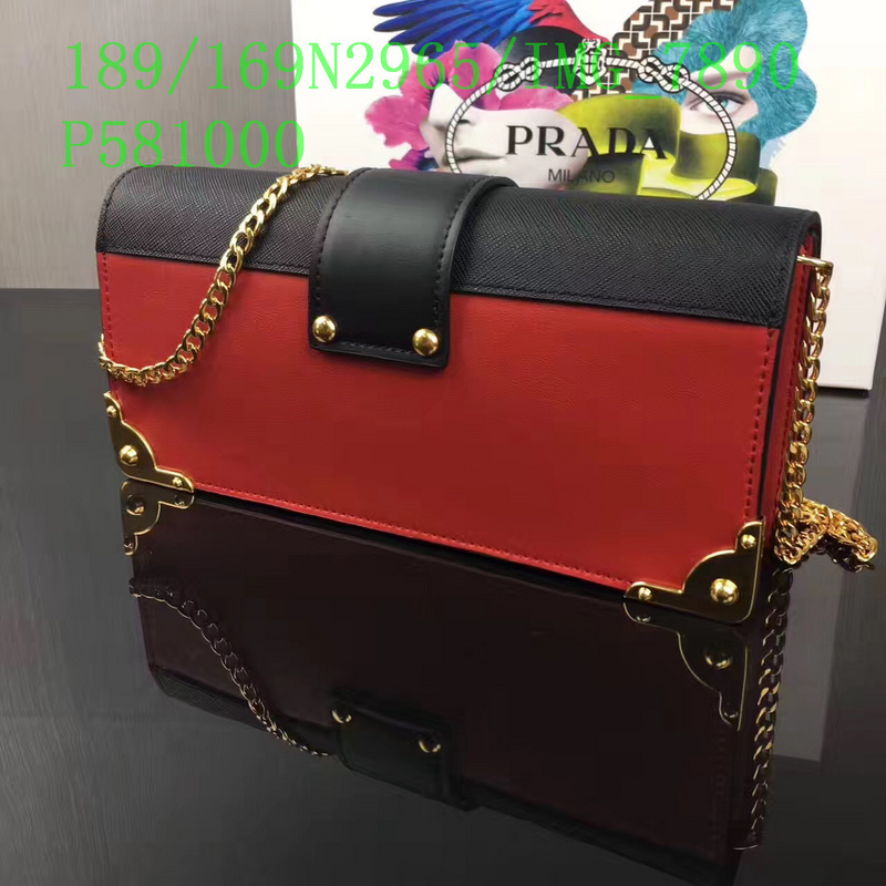 Prada Bag-(Mirror)-Diagonal-,Code: PDB112312,$: 189USD