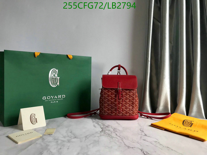 Goyard Bag-(Mirror)-Backpack-,Code: LB2794,$: 255USD