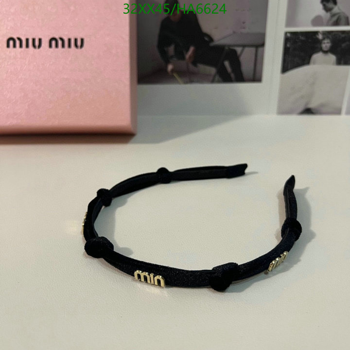 Headband-MIU MIU, Code: HA6624,$: 32USD