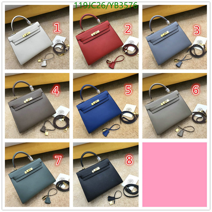 Hermes Bag-(4A)-Kelly-,Code: YB3576,