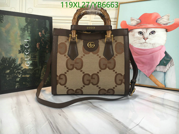 Gucci Bag-(4A)-Diana-Bamboo-,Code: YB6663,$: 119USD