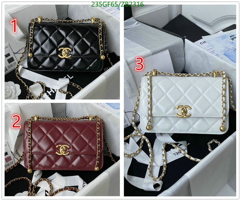 Chanel Bags -(Mirror)-Diagonal-,Code: ZB2316,$: 235USD