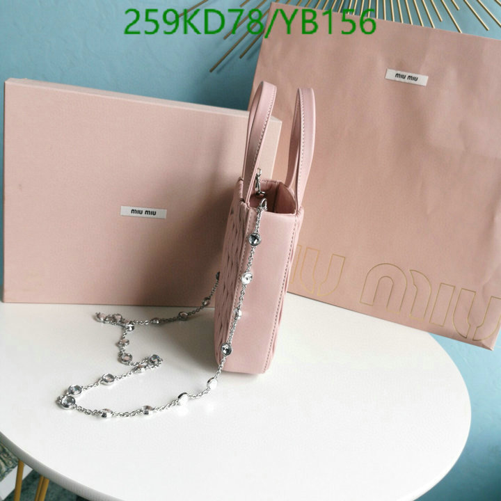 Miu Miu Bag-(Mirror)-Diagonal-,Code: YB156,$: 259USD