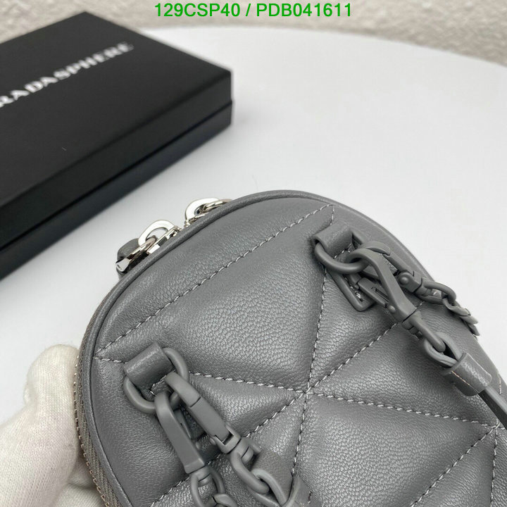 Prada Bag-(Mirror)-Diagonal-,Code: PDB041611,$: 129USD