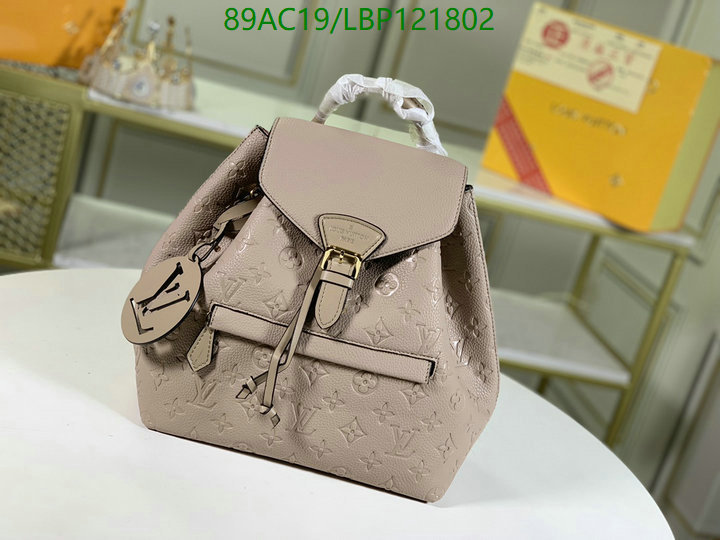 LV Bags-(4A)-Backpack-,Code: LBP121802,$: 89USD