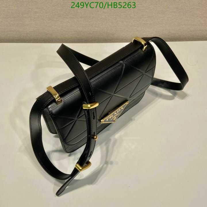 Prada Bag-(Mirror)-Diagonal-,Code: HB5263,$: 249USD