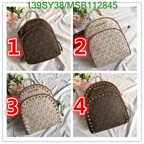 Michael Kors Bag-(Mirror)-Backpack-,Code: MSB112845,$: 139USD