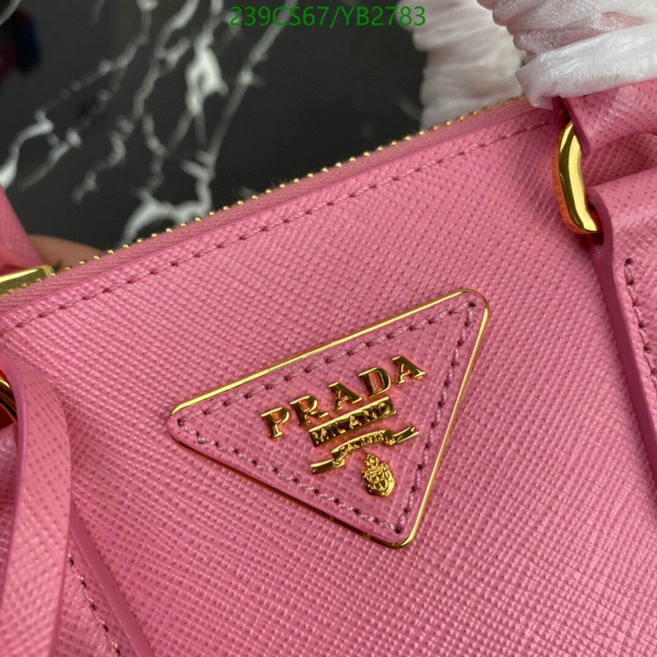 Prada Bag-(Mirror)-Handbag-,Code: YB2783,$: 239USD