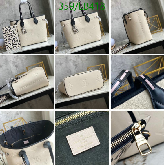 LV Bags-(Mirror)-Neverfull-,Code: LB418,$: 359USD