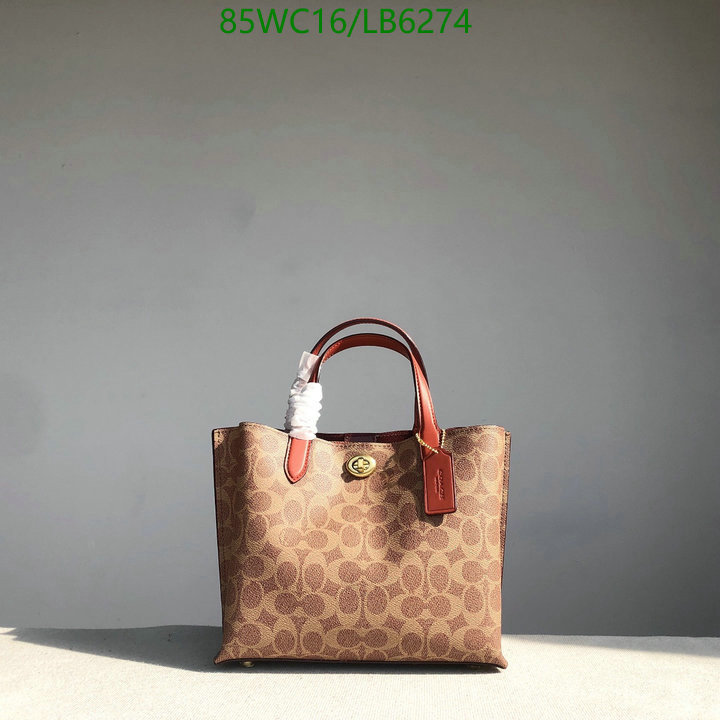 Coach Bag-(4A)-Tote-,Code: LB6274,$: 85USD