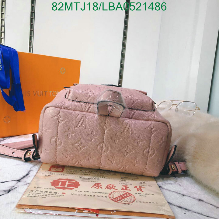 LV Bags-(4A)-Backpack-,Code:LBA0521486,$: 82USD