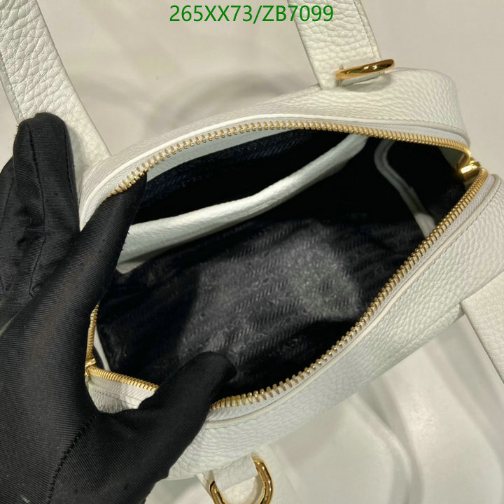 Prada Bag-(Mirror)-Handbag-,Code: ZB7099,$: 265USD